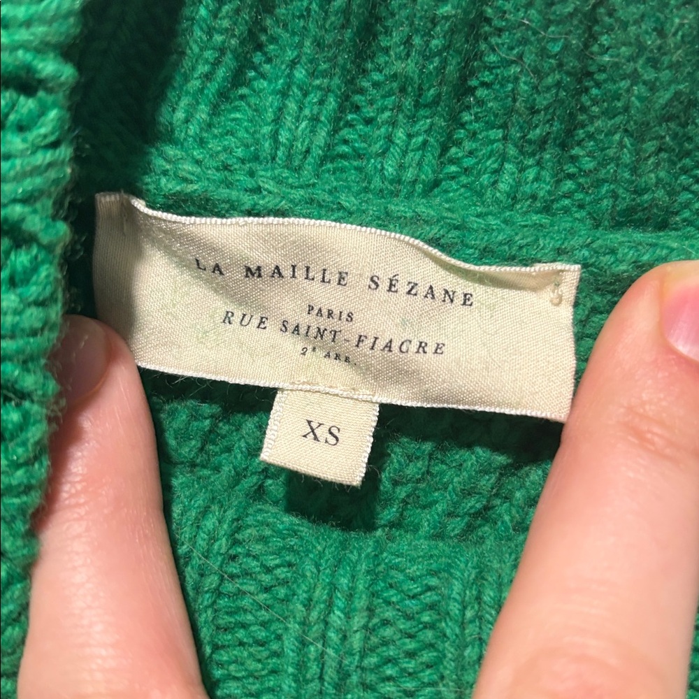 Sezane Emilia Split Back Turtle Neck Sweater - image 3